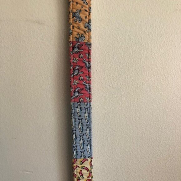 VINEYARD VINES Patchwork Kids D Ring Belt Large Blue Yellow Pink - Picture 14 of 16